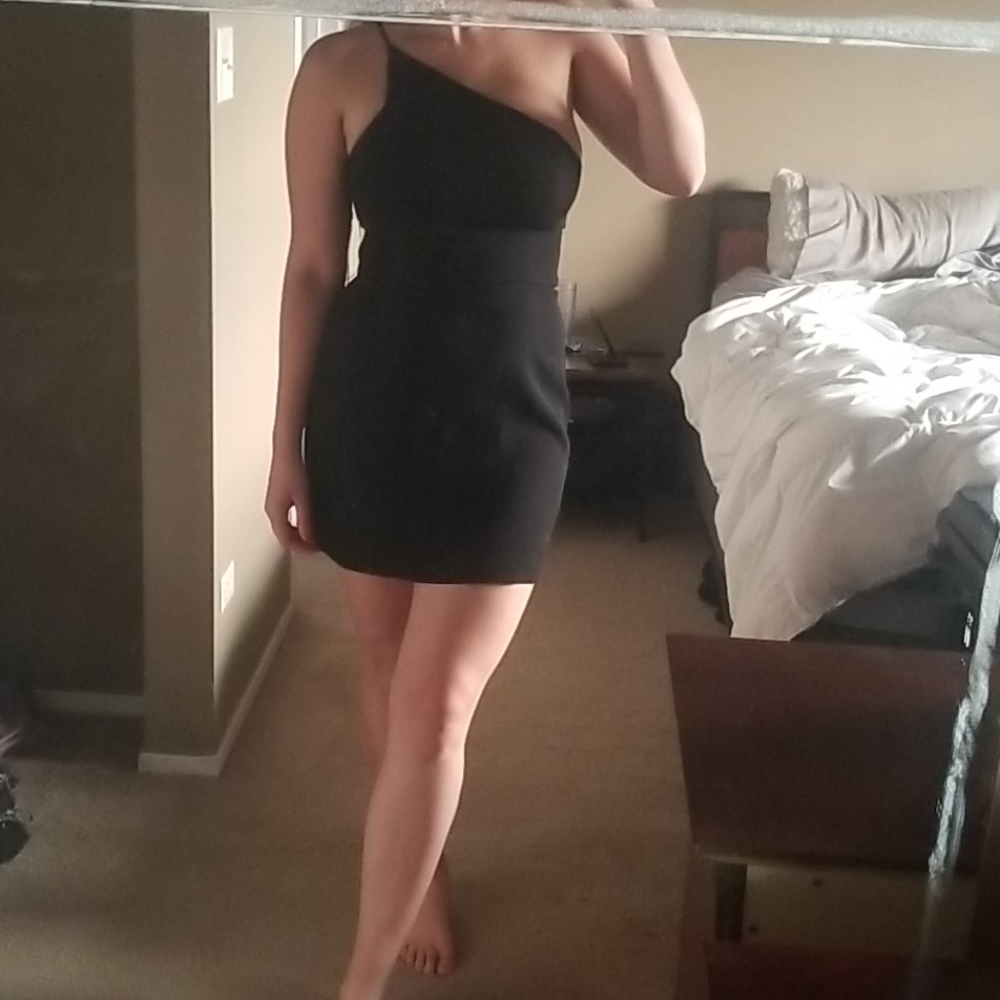 BCBGeneration LBD one shoulder little black dress